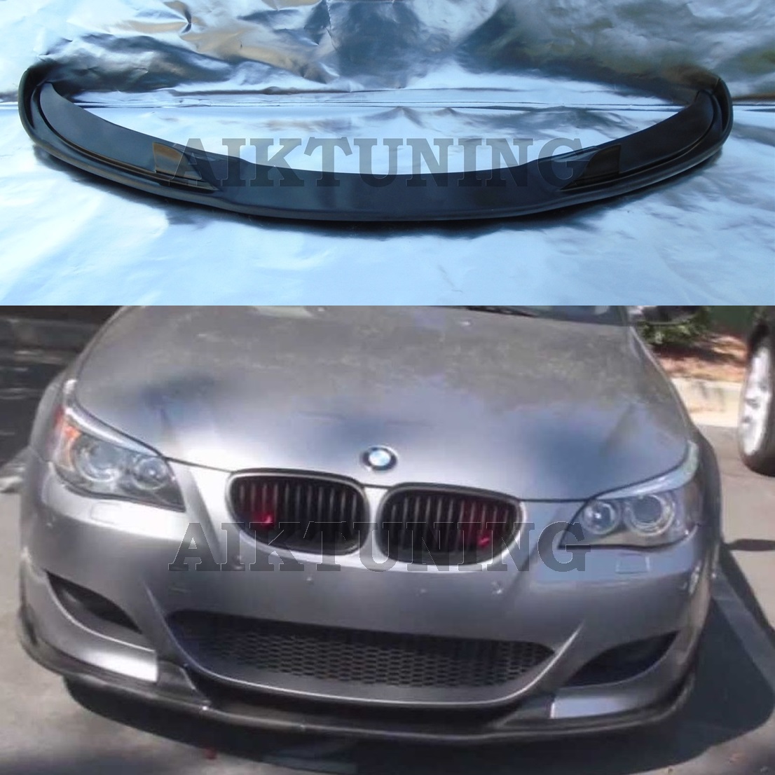 Bmw E E Front M Bumper Hm Style Splitter Addon Valance Lip Apron Ebay